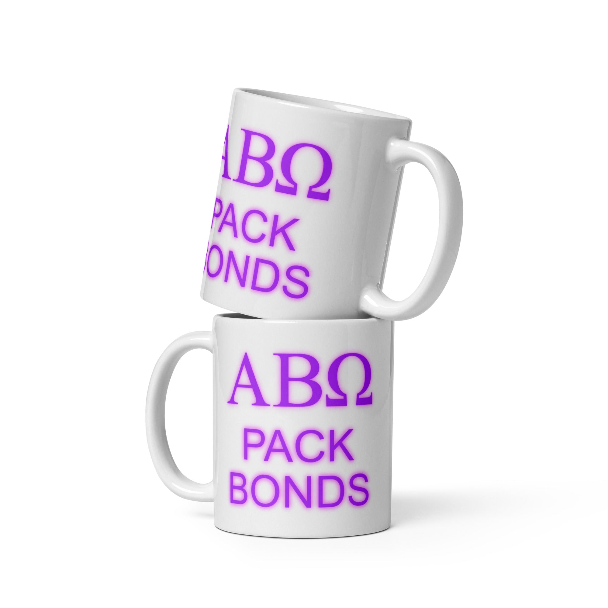 Pack Bonds (Alpha ,Beta, Omega.) Black Glossy Mug (single)