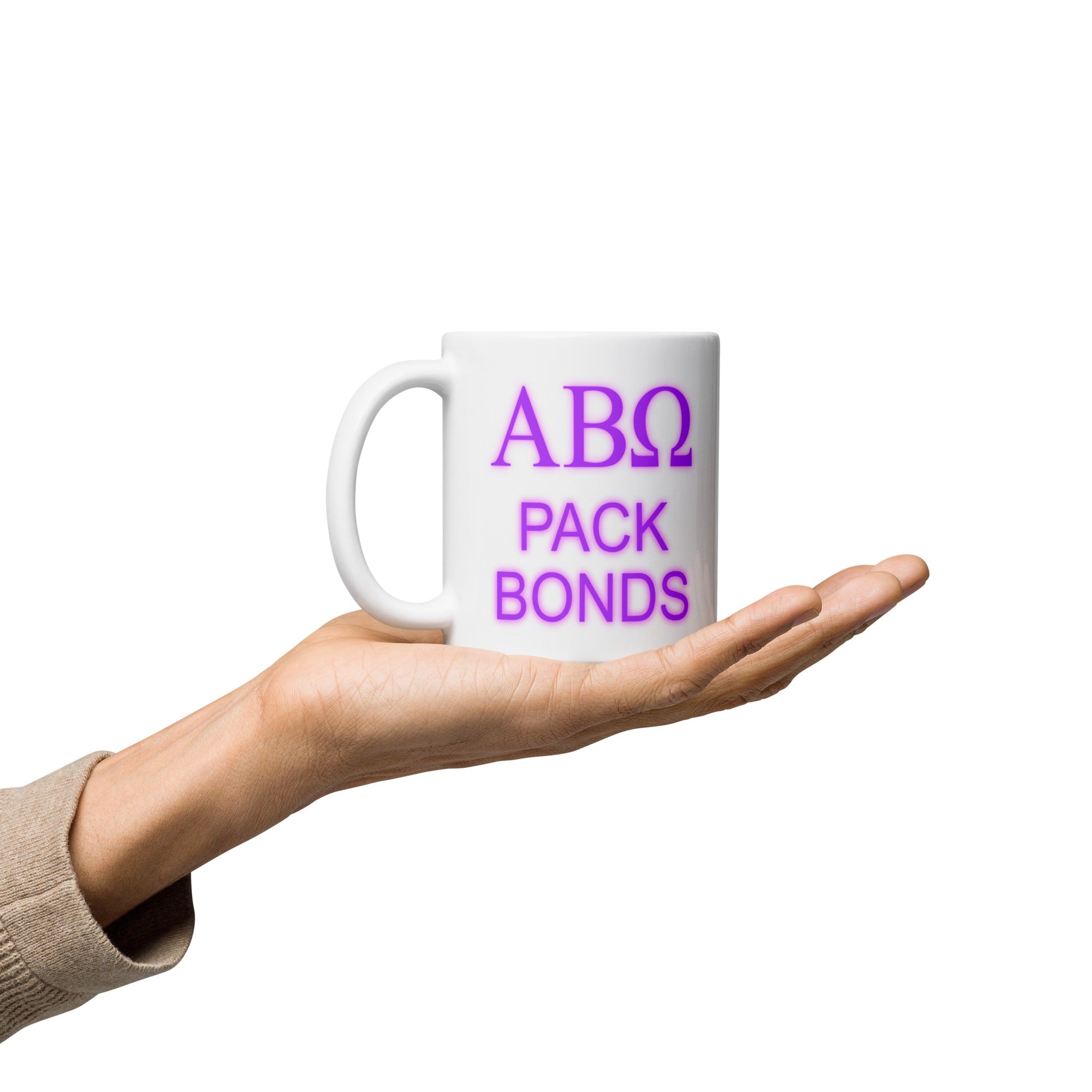 Pack Bonds (Alpha ,Beta, Omega.) Black Glossy Mug (single)